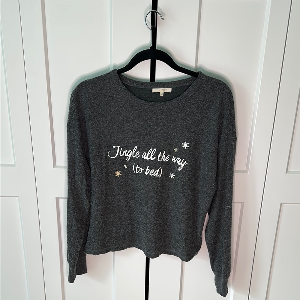 Z Supply Charcoal Knit Top